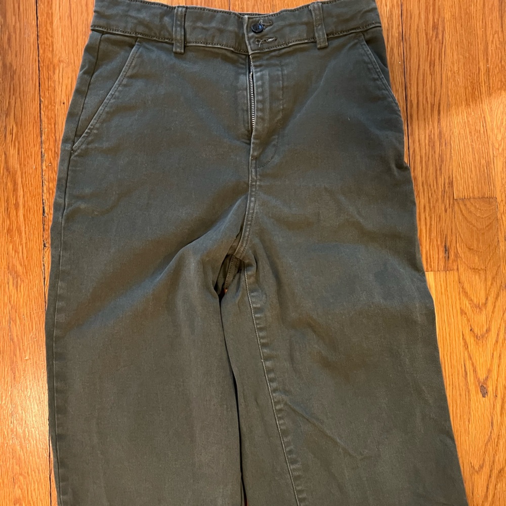 Everlane Olive Wide Leg Pants